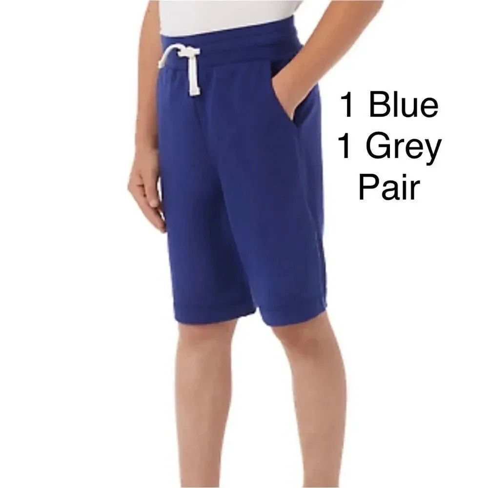 #11 32 Degrees Cool Youth Active Short Small 7/8 School Uniform Blue & Grey Gray